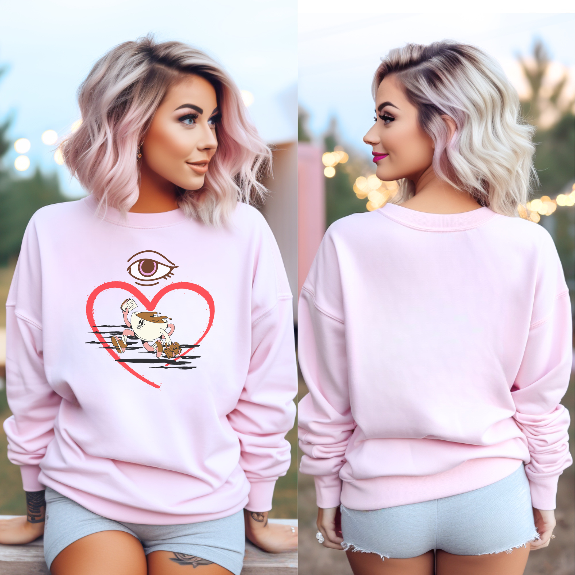 I Love Coffee Sweatshirt, Fun Coffee lover Shirt,