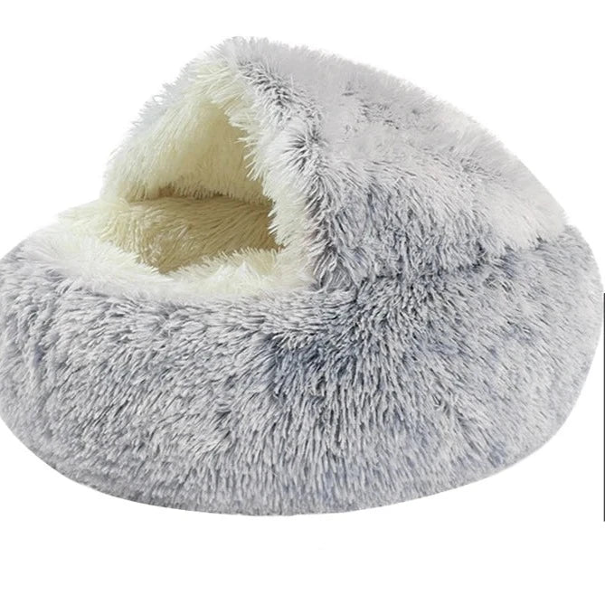 Warm Plush Cat Bed