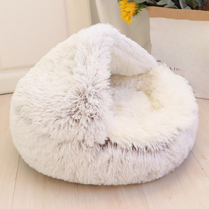 Warm Plush Cat Bed