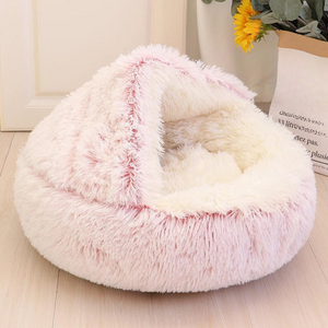 Warm Plush Cat Bed